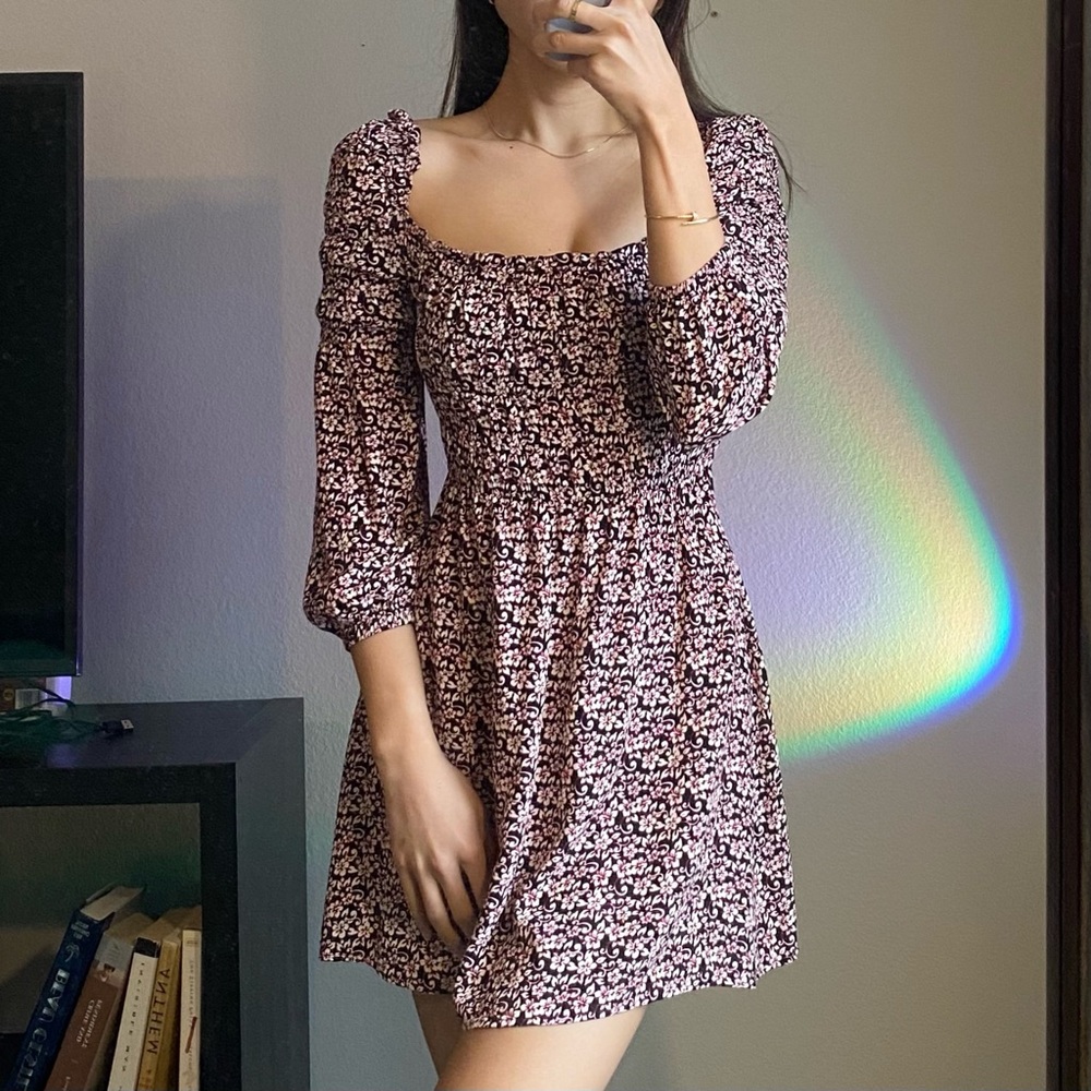 Maje Floral Mini Dress